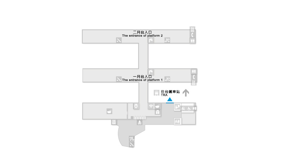 台灣高鐵 Taiwan High Speed Rail - 車站平面