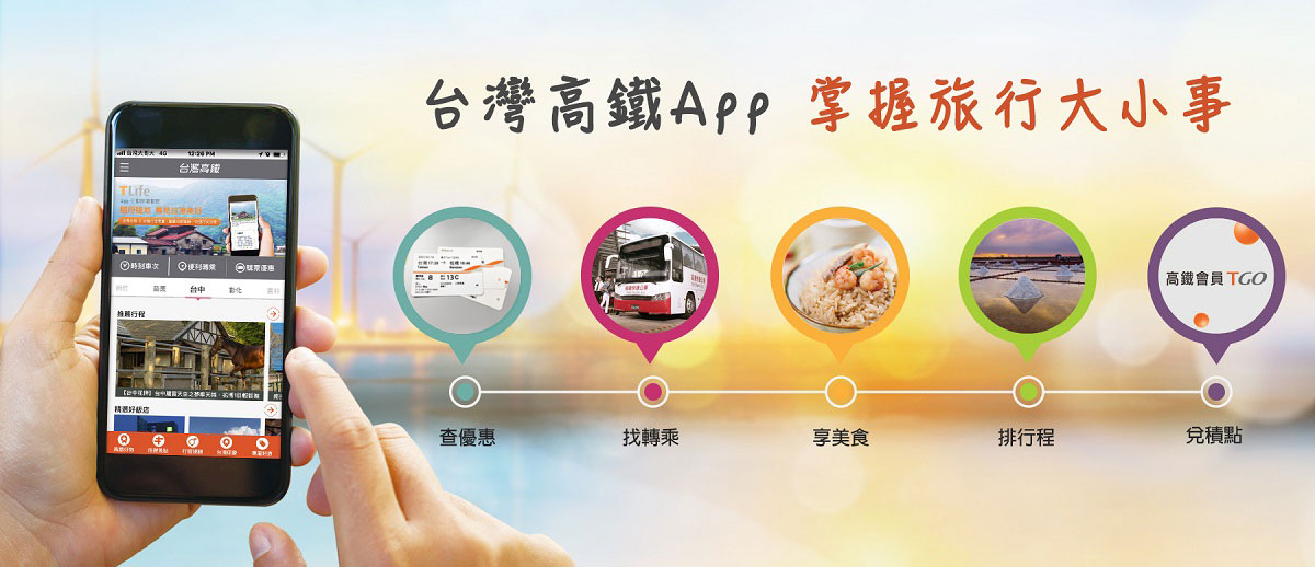 台灣高鐵App掌握旅行大小事