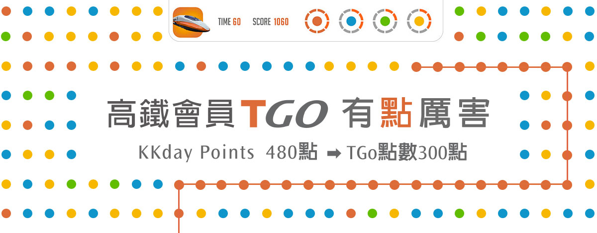 KKday Points X 台灣高鐵TGo點數兌換合作